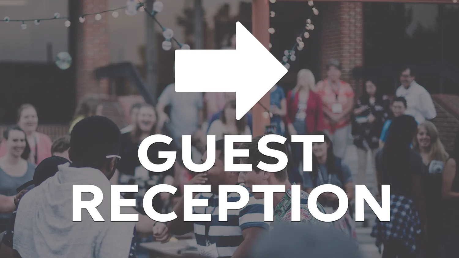 Guest reception signage